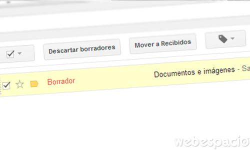 guardar correo gmail en borrador