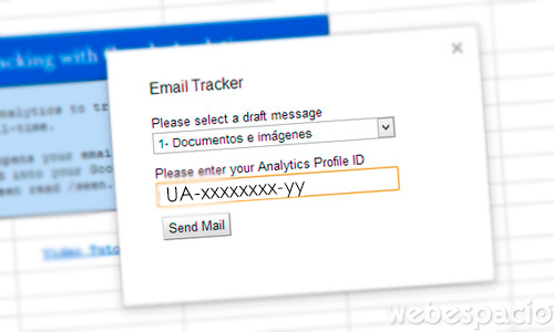 ingresar mensaje e id de google analytics