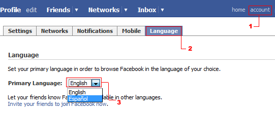 facebook en español