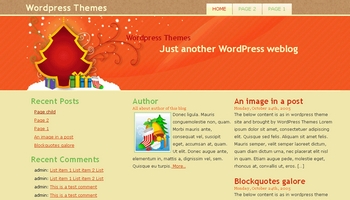 happychristmas 40+ Themes WordPress con Motivos Navideños