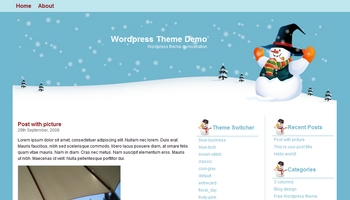 hellosnowman 40+ Themes WordPress con Motivos Navideños