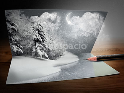 tutorial tarjeta navidad photoshop