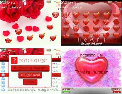 blackberry valentine theme