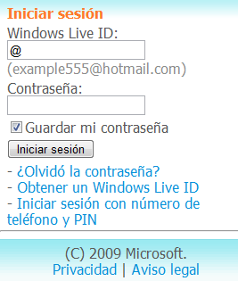 hotmail para celulares