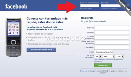 login facebook