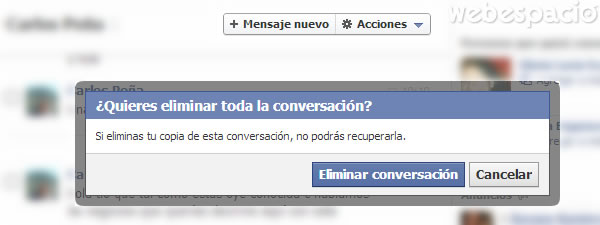 quieres eliminar conversacion