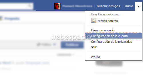 desactivar cuenta facebook