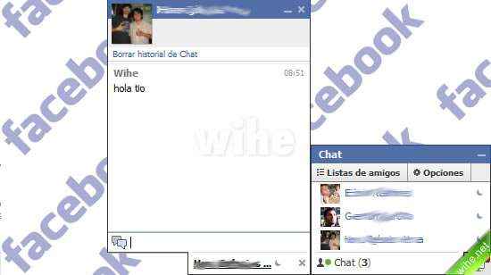 guardar conversaciones facebook chat