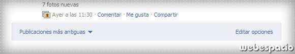 editar opciones facebook