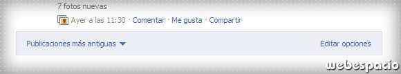editar opciones facebook