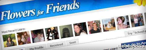 app flowers for friends para facebook