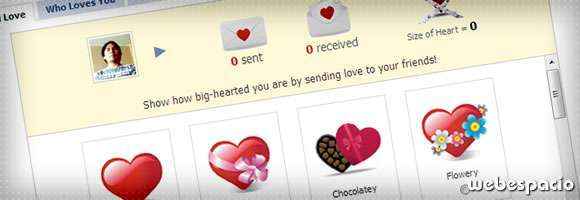 app send love para facebook