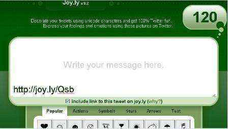 Decora tus tweets con Joy.ly
