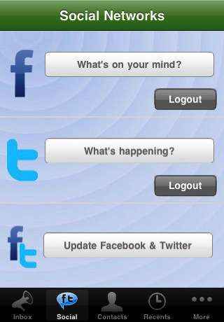 La versión de twitteos para el iPhone