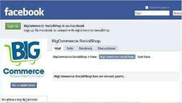 Vitrinas Online en Facebook con BigCommerce