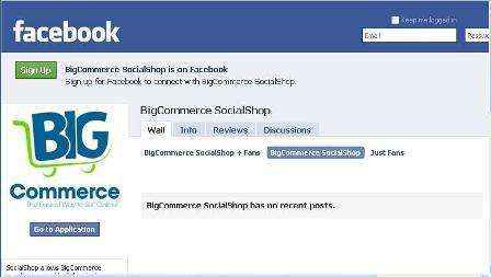 Vitrinas Online en Facebook con BigCommerce