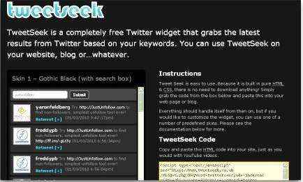 El widget de Twitter que filtra tweets y los muestra en tu Website