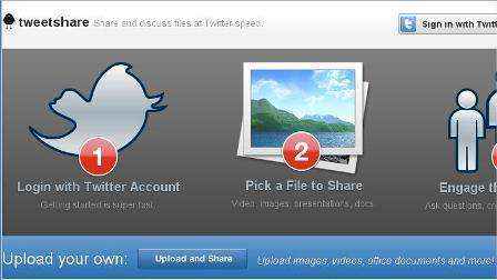 Un Website de intercambio de archivos en Twitter
