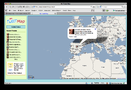 Ten a tus amigos de Twitter en un mapa con MyTweetMap