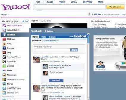 Actualiza tu estado en Facebook desde Yahoo! Correo