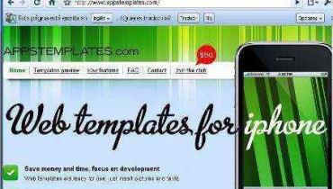 Plantillas para usar en aplicaciones iPhone en AppsTemplates.com