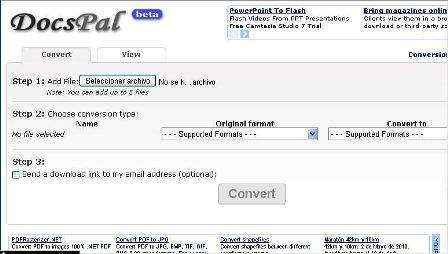 Convierte de formato cualquier documento con DocsPal.com