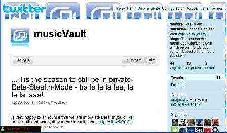 Precios de CD’s y críticas de música con twitteos en Musicvault.fm