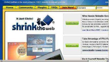 Obtén miniaturas gratuitas de sitios Web con ShrinkTheWeb.com