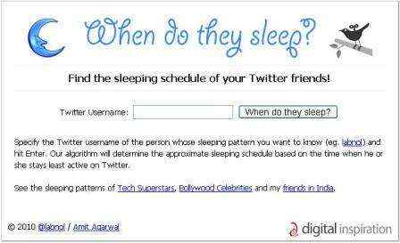 Analiza tus listas de Twitteros con SleepingTime.org