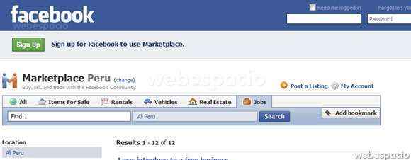 buscar trabajo en facebook marketplace