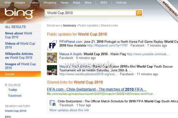 bing social