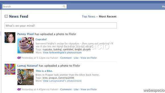flickr facebook