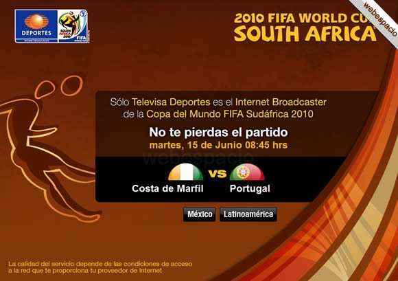 mundial en vivo por internet