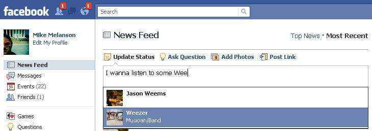 facebook sugerencia