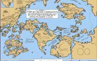 mapa mundo redes sociales
