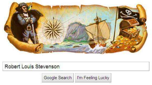 doodle google robert louis stevenson