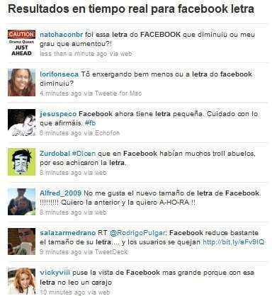 facebook reduce letras