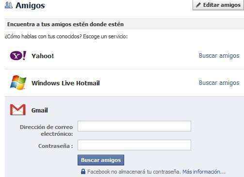 gmail facebook