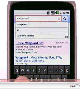 google instantaneo moviles