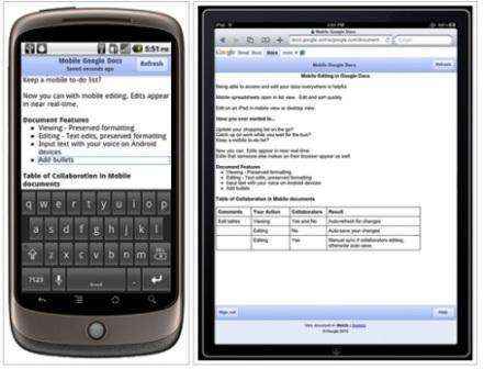 googledocs movil