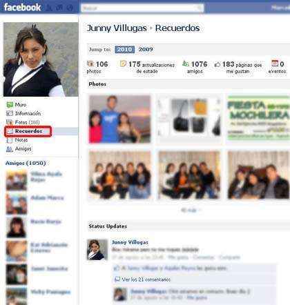 facebook recuerdos
