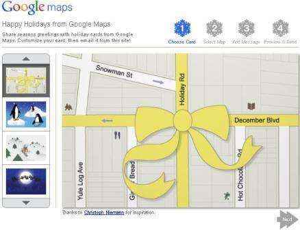 navidad google maps