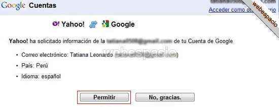 conectar gmail con yahoo