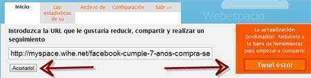 acortador url tweetburner