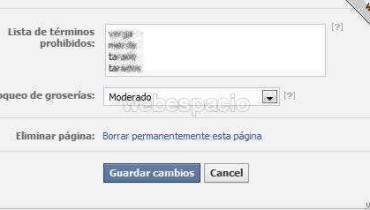 bloqueo groserias en facebook