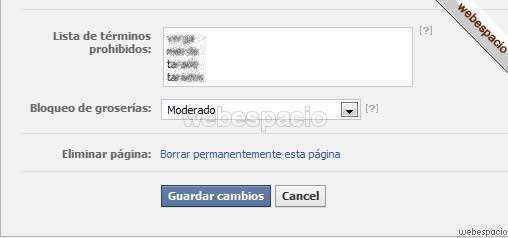 bloqueo groserias en facebook