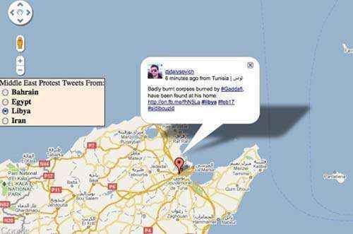 google maps twitter