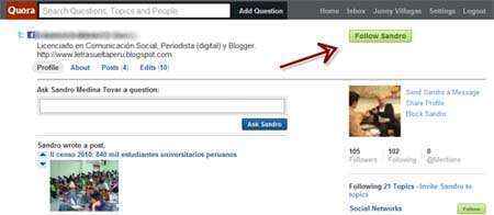 seguir personas quora