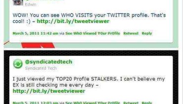 enlaces tweets spam