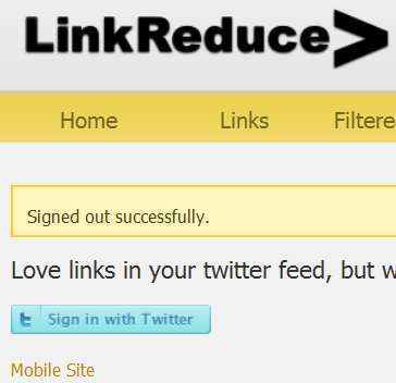LinkReduce.com para ver solo tweets con enlaces